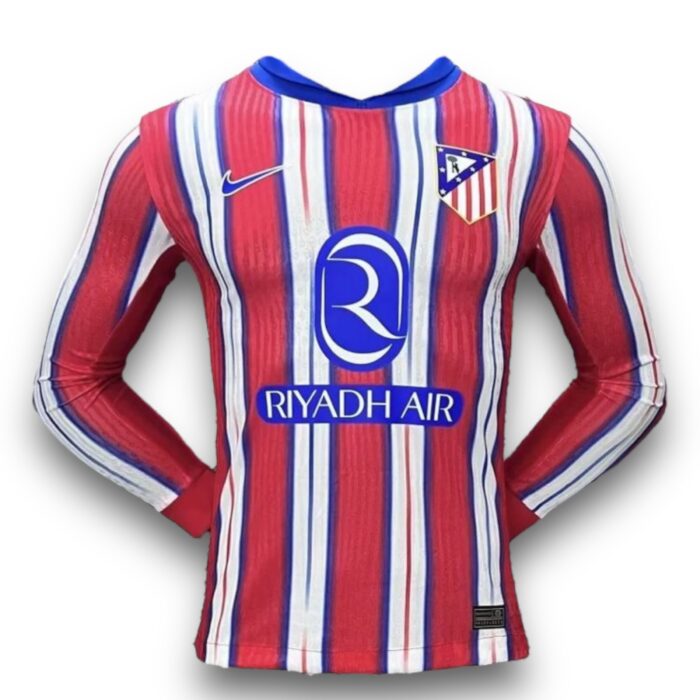 Atletico de Madrid Home Long Sleeve Shirt 2024 2025 - Version Player