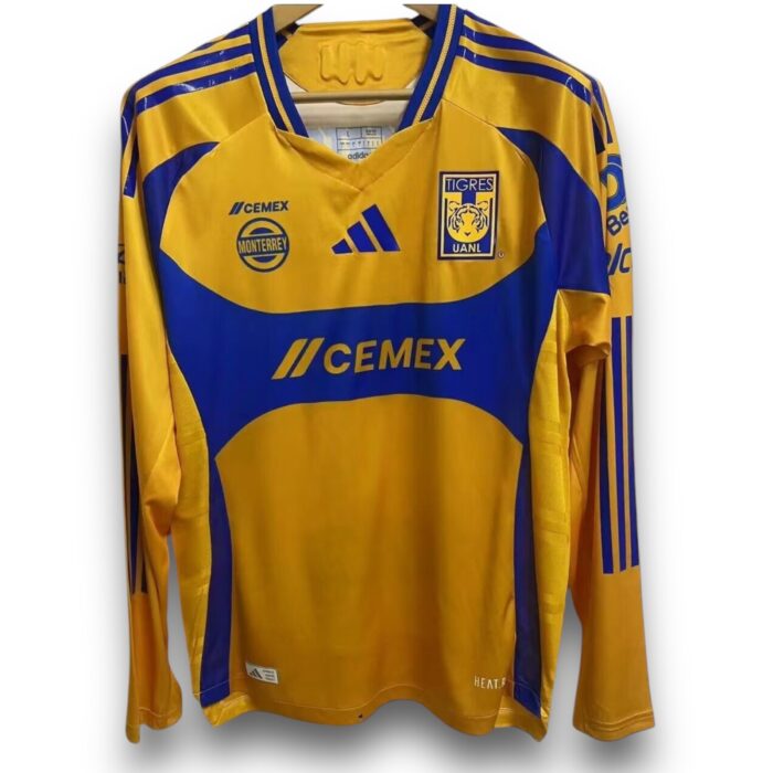 Tigres UANL Home Long Sleeve Shirt 2024 2025