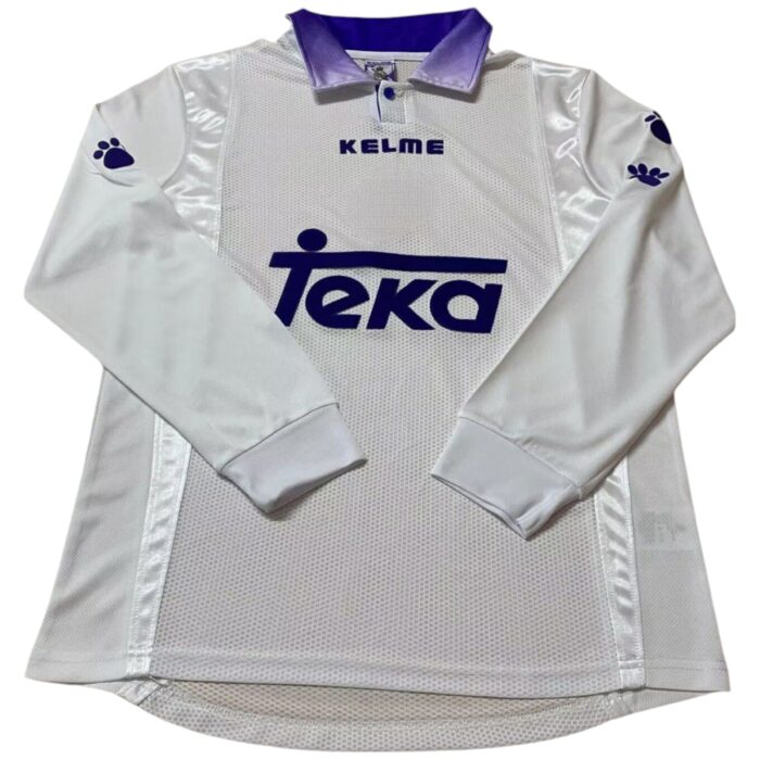 Real Madrid Long Sleeve Home Shirt 1997 1998