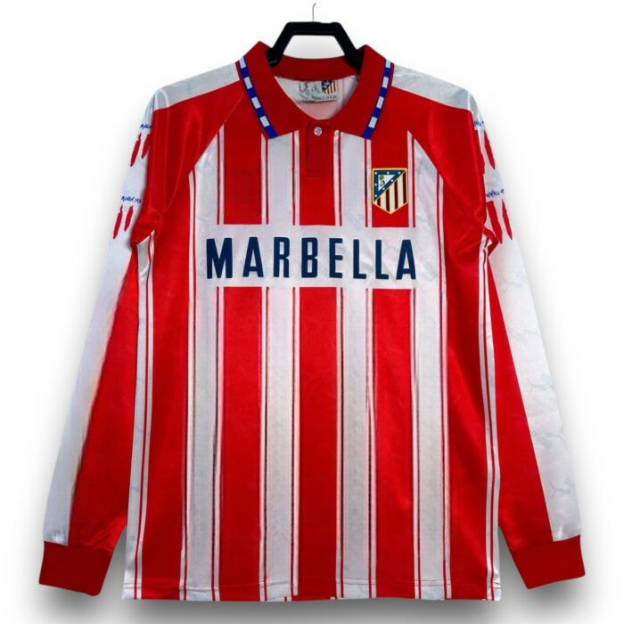 Atletico de Madrid Home Long Sleeve Shirt 1994 1995