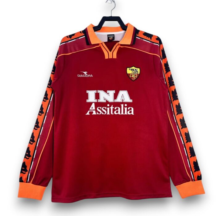 AS Roma Home Long Sleeve Shirt 1998 1999