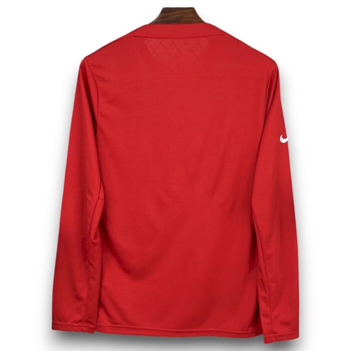 Atletico de Madrid Home Long Sleeve Pre-Match Shirt 2025 2026 - Image 4