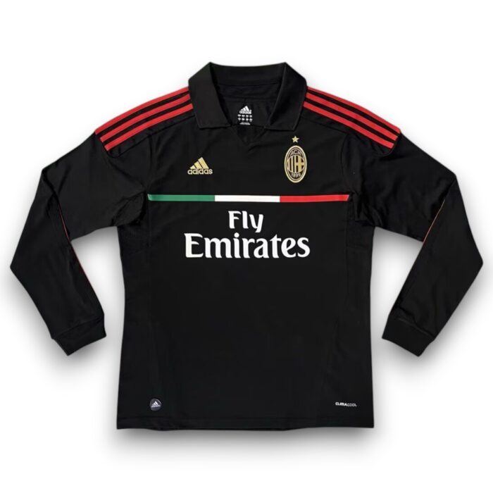 AC Milan Home Long Sleeve Shirt 2011 2012