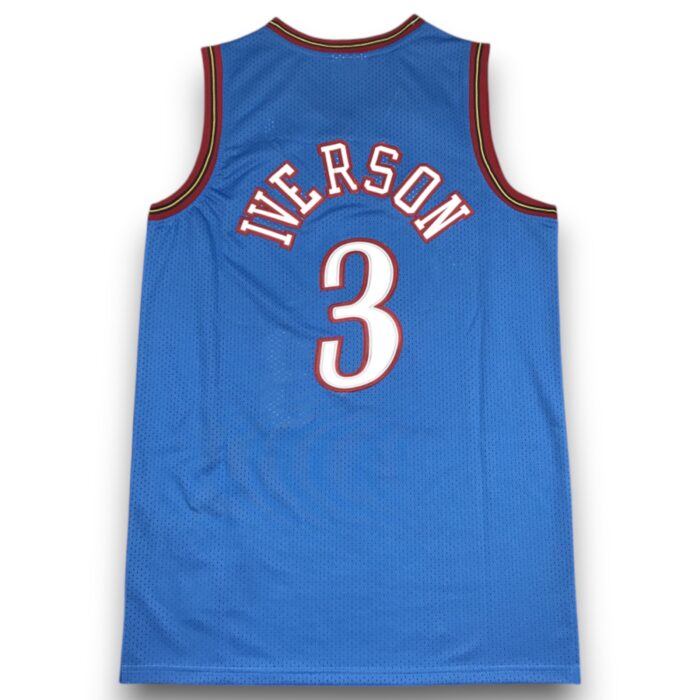 Philadelphia 76ers Allen Iverson Mitchell & Ness Shirt Blue - Image 4
