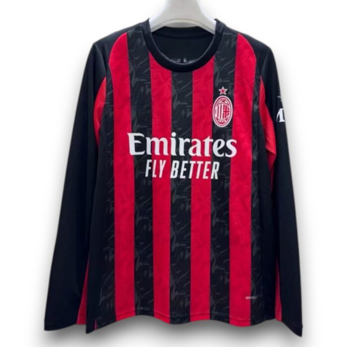 AC Milan Home Long Sleeve Shirt 2025 2026