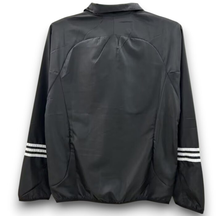 Real Madrid Black Windbreaker Jacket 2025 2026 - Image 2