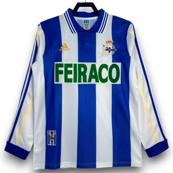 Deportivo La Coruña Home Long Sleeve Shirt 1994 1995