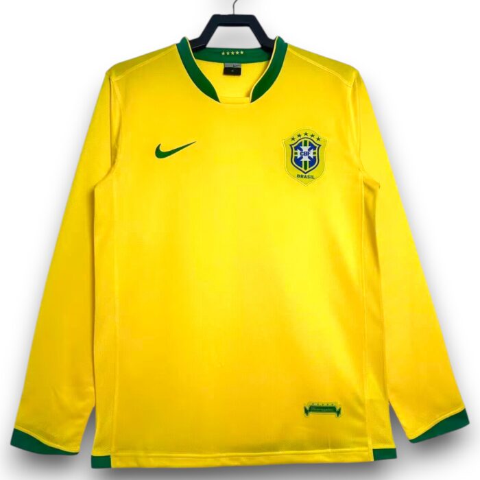 Brazil Home Long Sleeve Shirt 2006