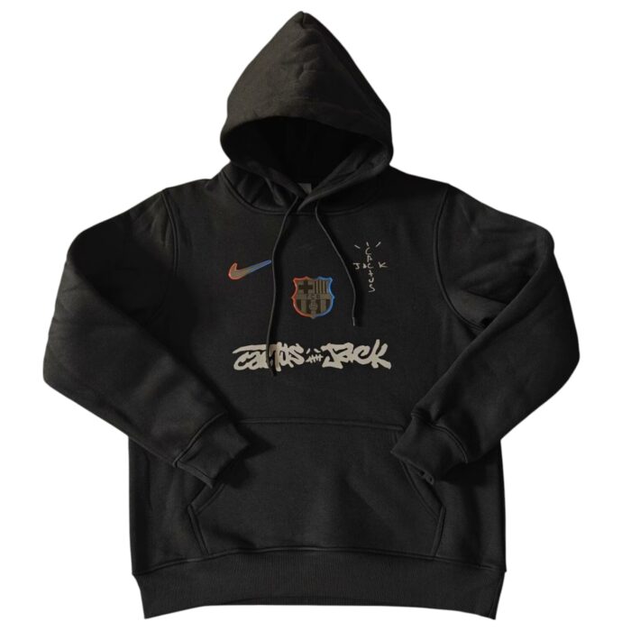 Barcelona Black Hoodie x Travis Scott