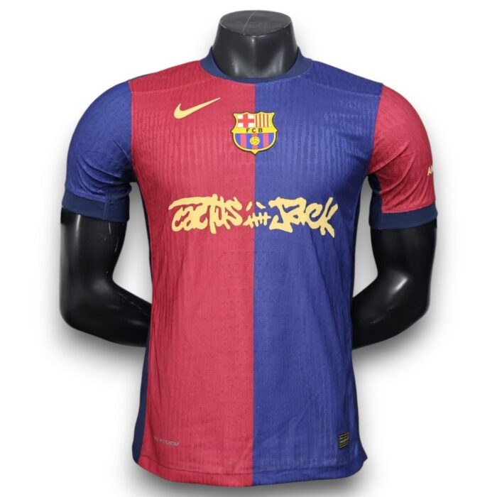 Barcelona Travis Scott Home Shirt 2024 2025 - Version Player