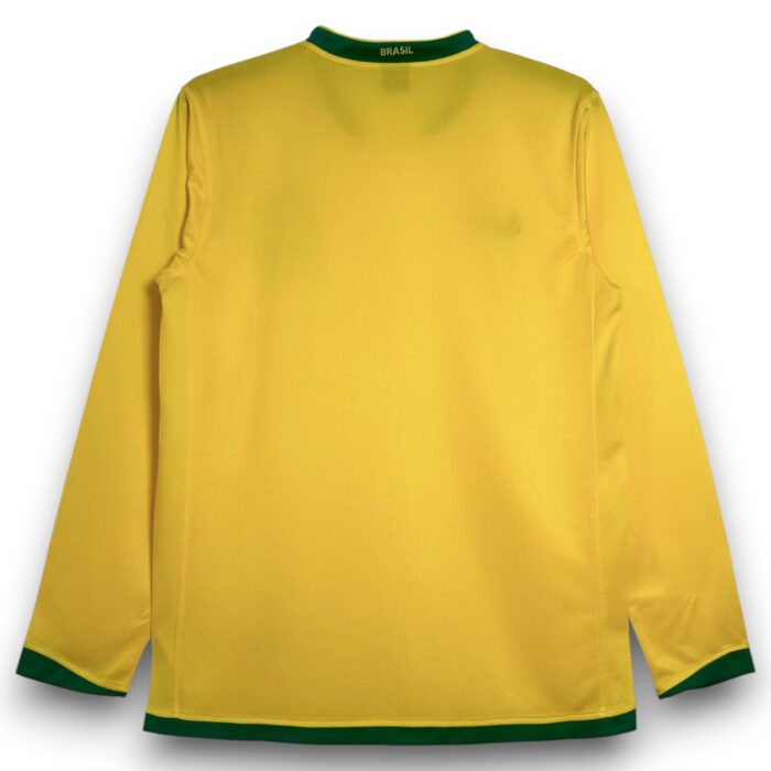 Brazil Home Long Sleeve Shirt 2006 - Image 2