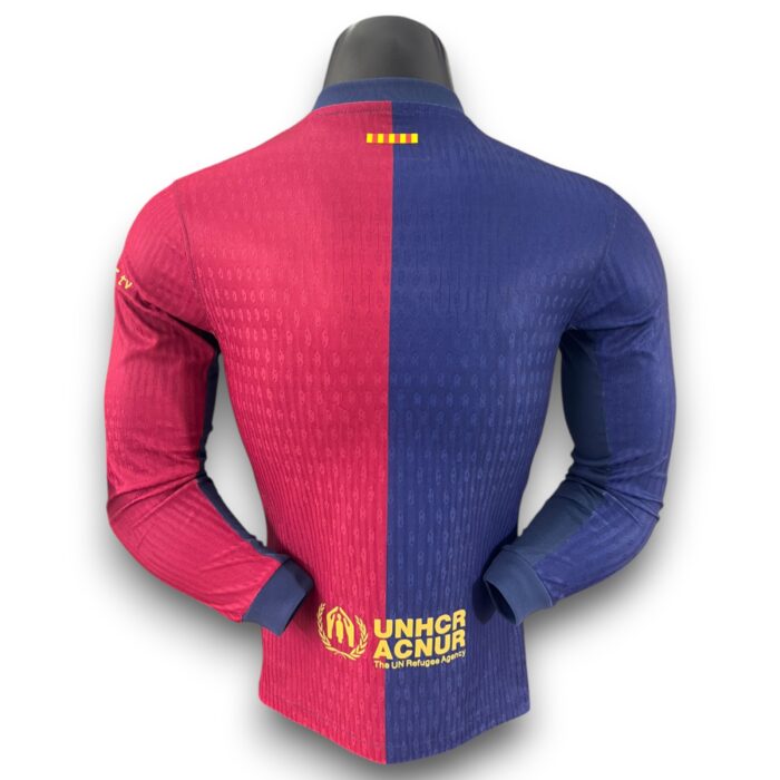 Barcelona x Travis Scott Home Long Sleeve Shirt 2024 2025 - Version Player - Image 2