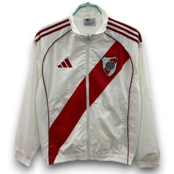 River Plate Windbreaker White Jacket