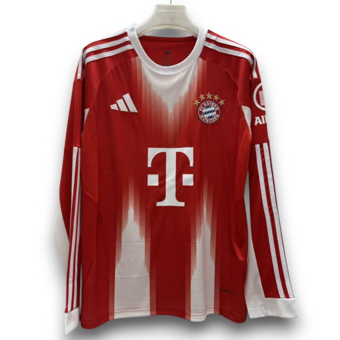 Bayern Munich Home Long Sleeve Shirt 2025 2026